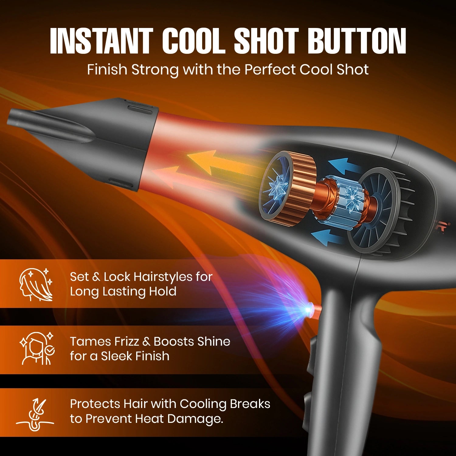 VGR V-455 Professional Hair Dryer for Both Men and Women