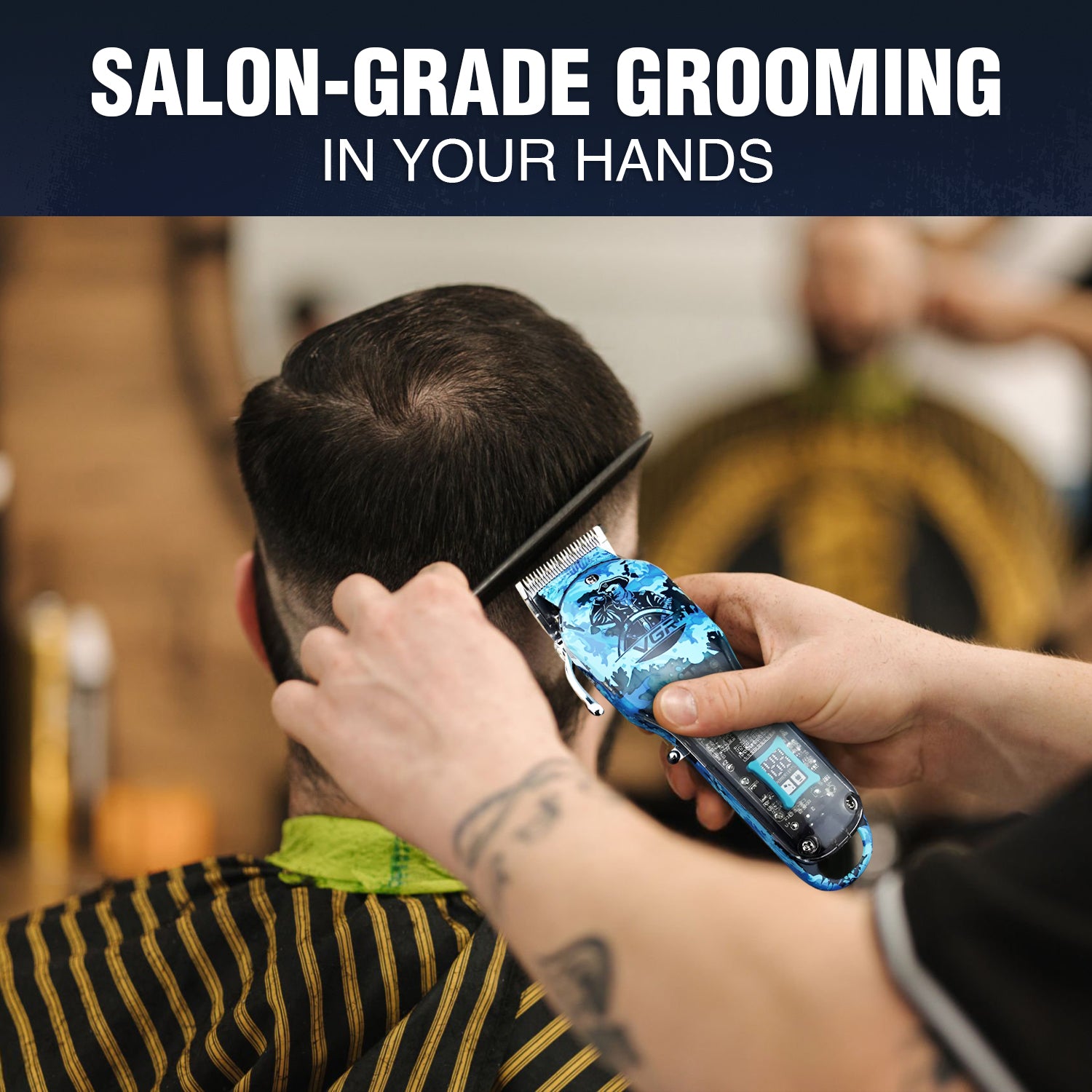 VGR V-685 Hair Clipper For Men, Blue