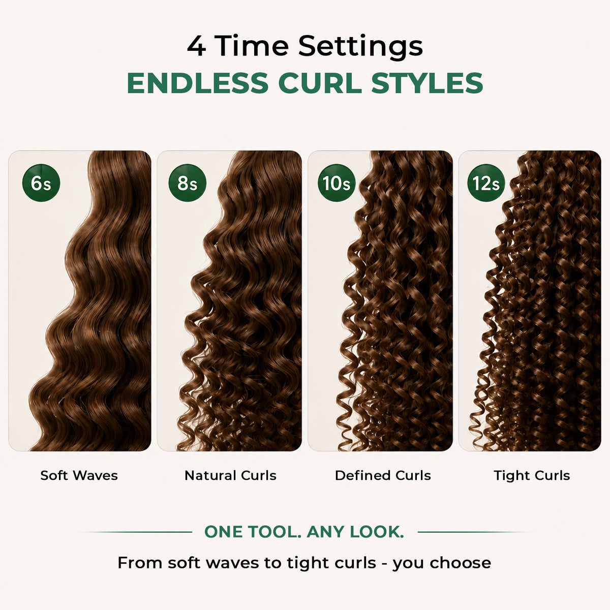 VGR V-583 Automatic Hair Curler For Women (Green)