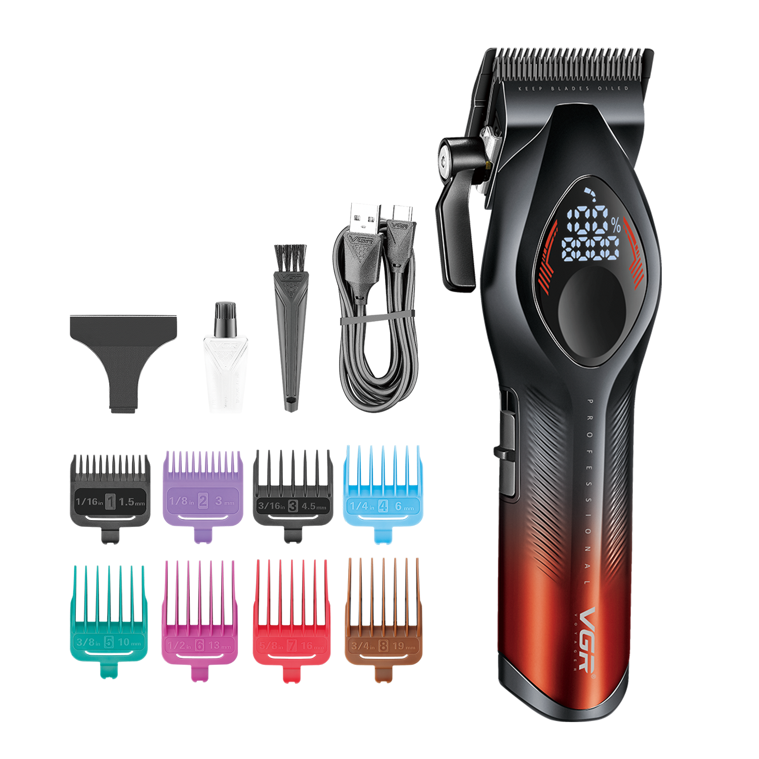 VGR V-858C Professional Hair Clipper for Salon & Men