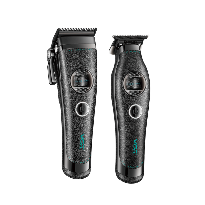 VGR V-880-S2 Professional Clipper & Trimmer Combo with 250 Min Runtime, Black