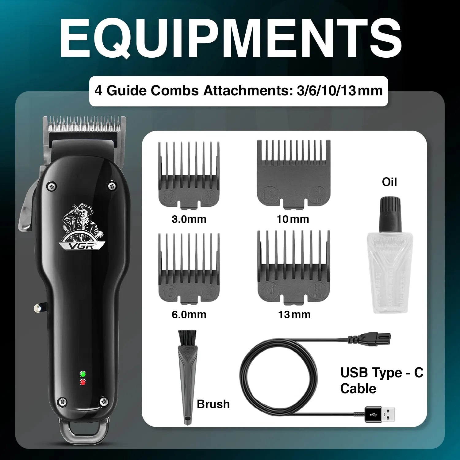 VGR V-679 Hair Clipper For Men