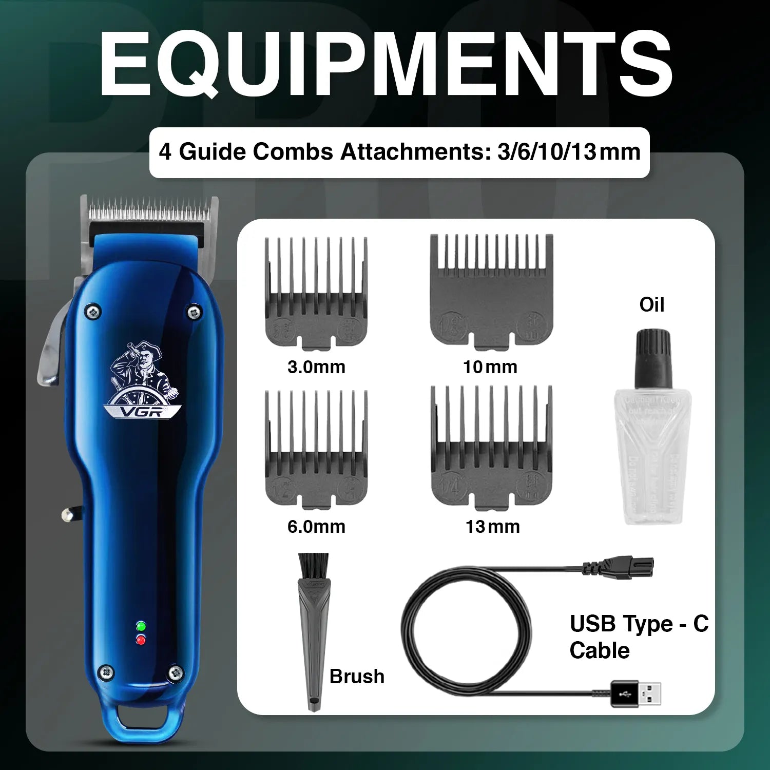 VGR V-679 Hair Clipper For Men