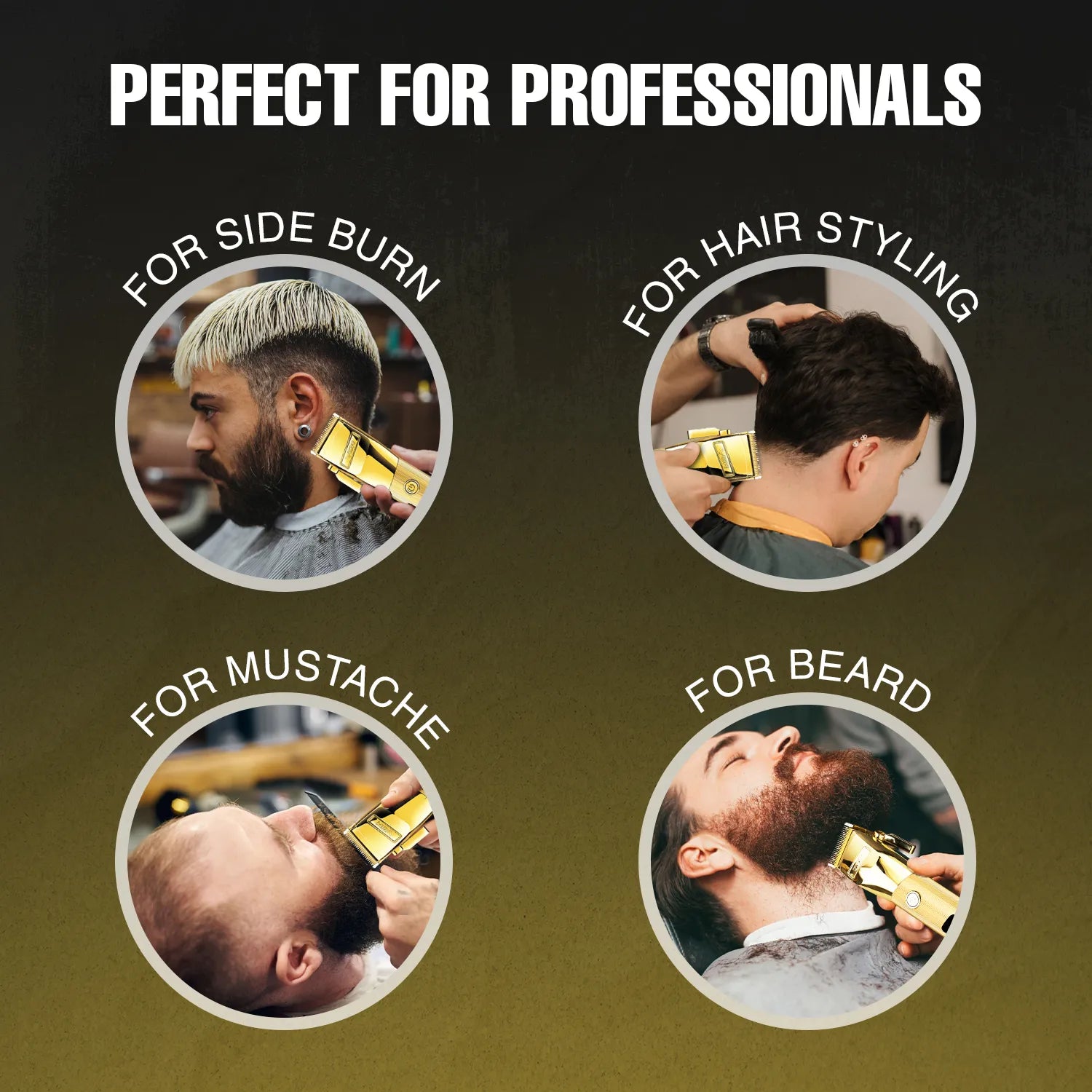VGR V-681 Hair Clipper For Men, Gold