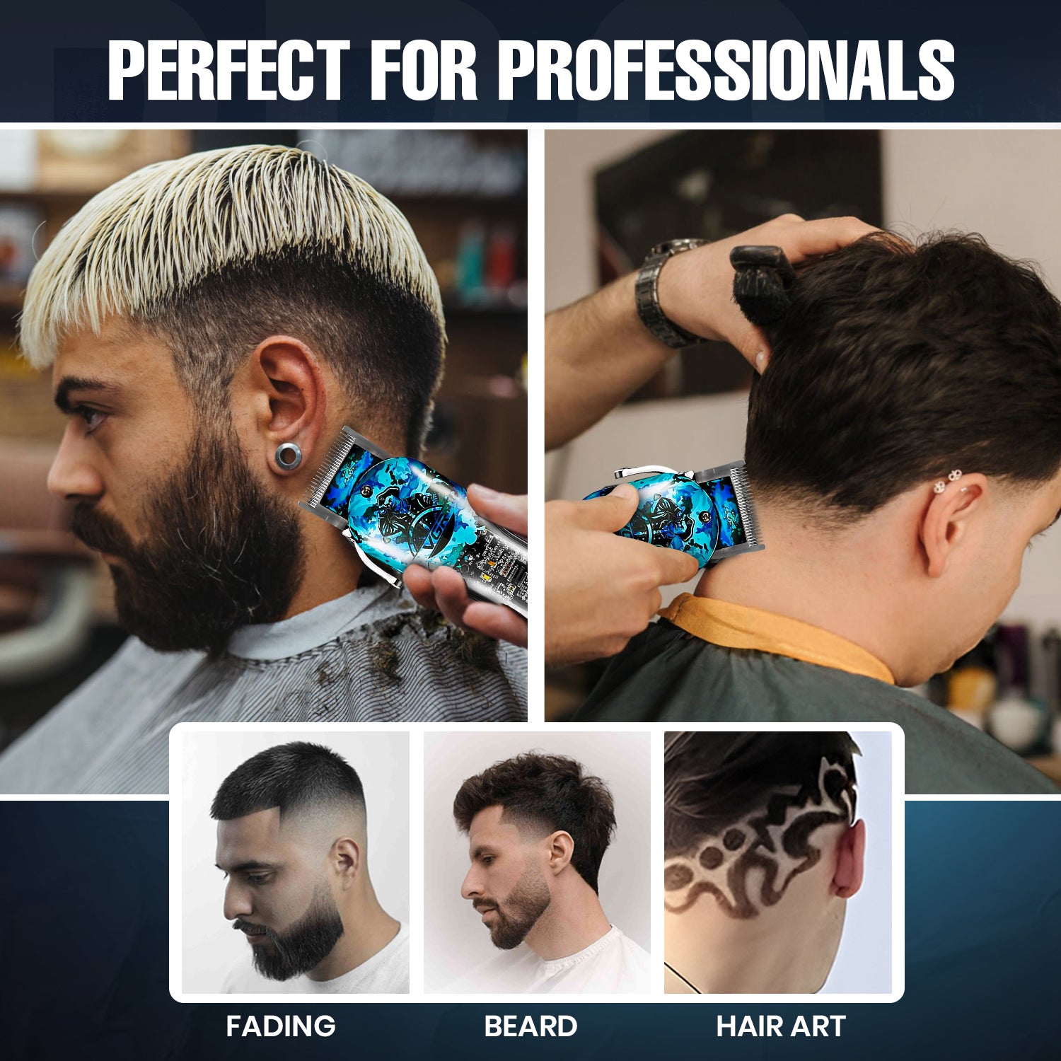 VGR V-685 Hair Clipper For Men, Blue
