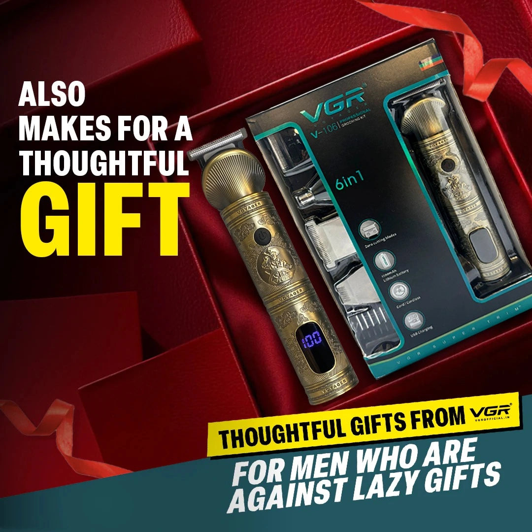 VGR V-106 Men's 16 in 1 Grooming Kit Gold