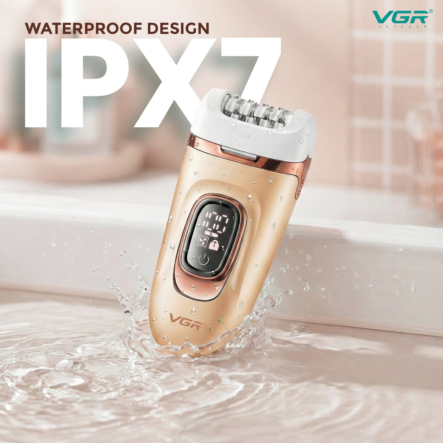 VGR V-762 Professional 3-IN-1 Lady Epilator for Women