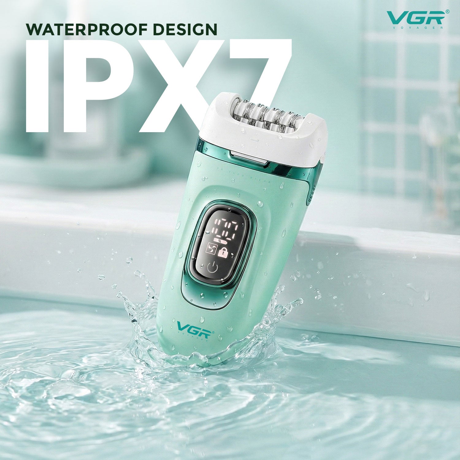 VGR V-762 Professional 3-IN-1 Lady Epilator for Women