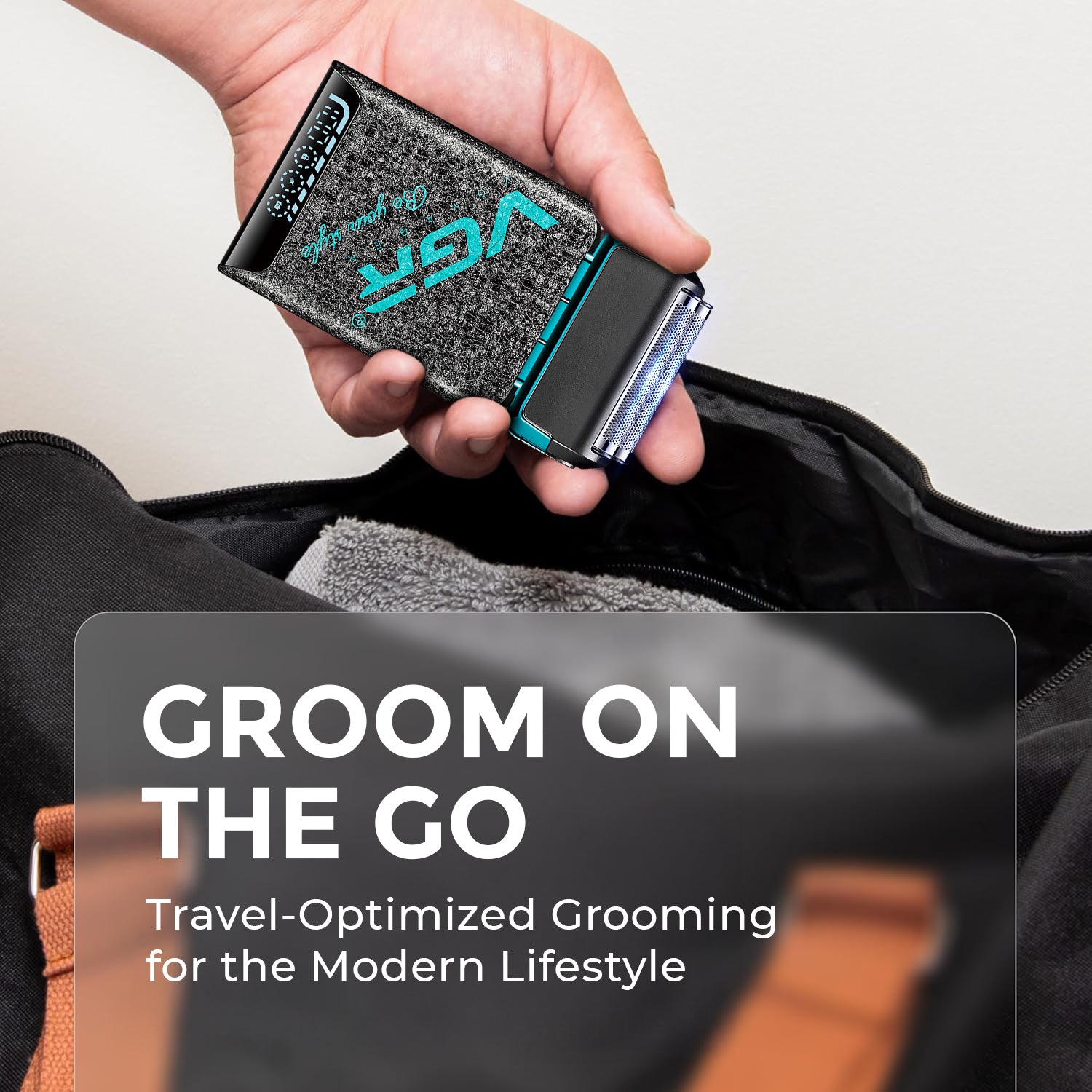 VGR V-374 Professional Foil Shaver | Super Trim Series | Cordless, Dual Foil, 150-Min Runtime