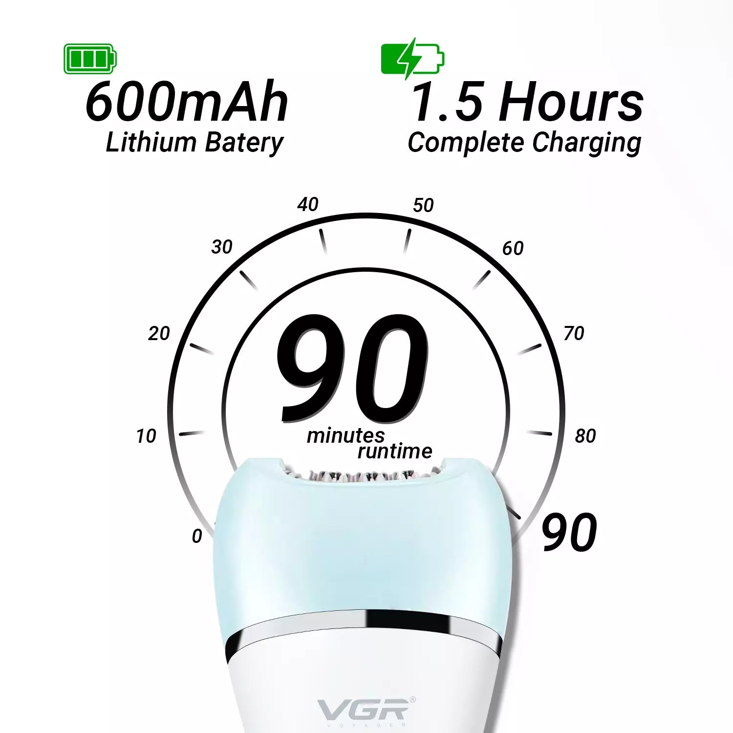 VGR V-733 Professional 6 In 1 Lady Care Set