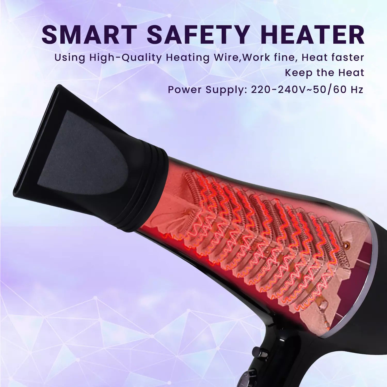 VGR V-414 Women's Heavy Duty 1800-2200 Watt Hair Dryer