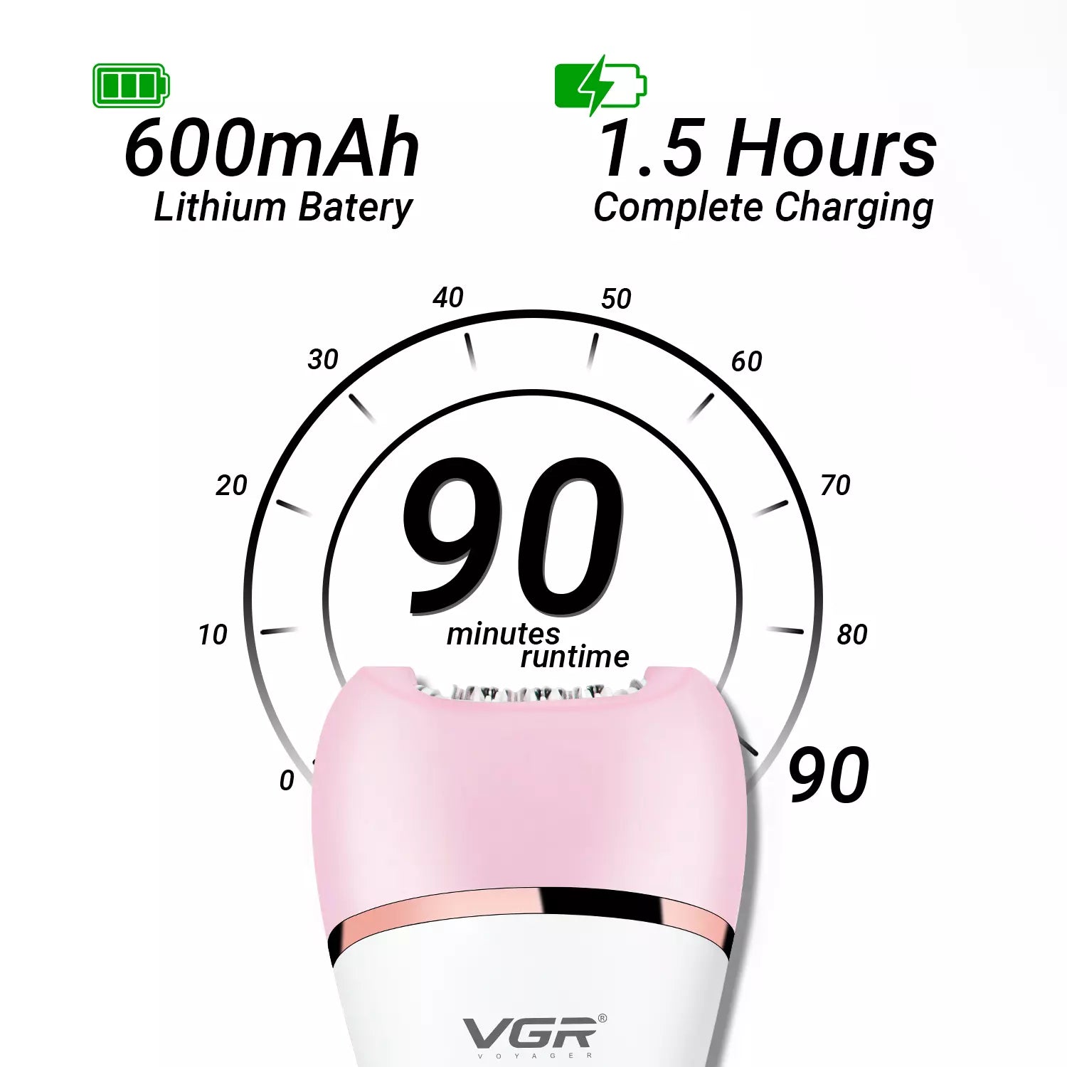 VGR V-733 Professional 6 In 1 Lady Care Set
