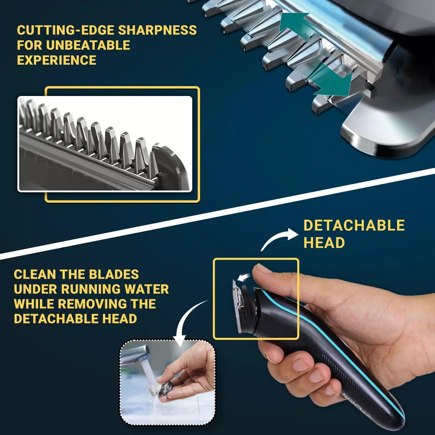 VGR V-055 Hair Trimmer For Men, Black