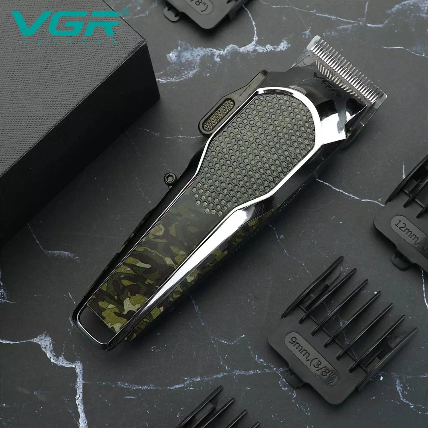 VGR V-299 Hair Clipper For Men, Army Green
