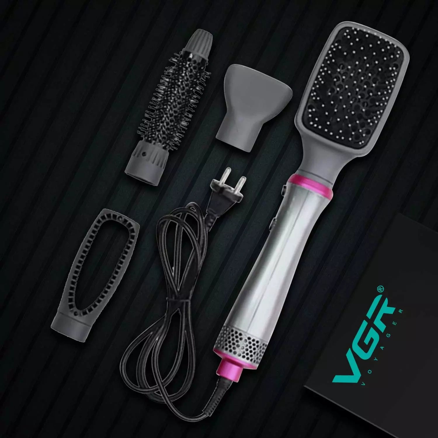 VGR V-408 Hair Straightener Grooming Kit, Grey