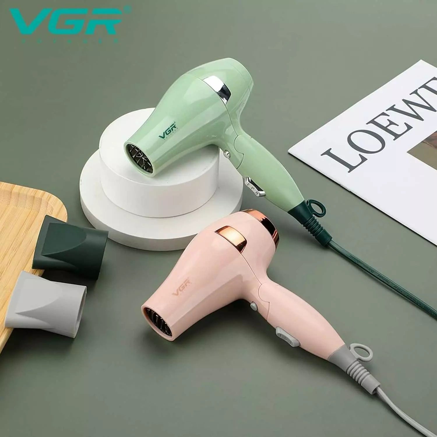 VGR V-432 Professional Foldable Hair Dryer, DC motor, Ionic, 1000W