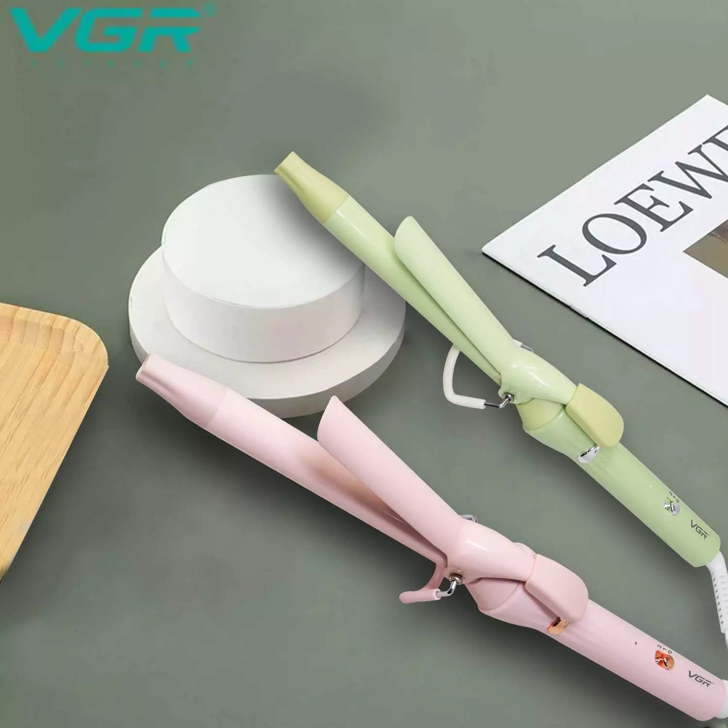 VGR V-565 Hair Curler Iron For Women, Pink