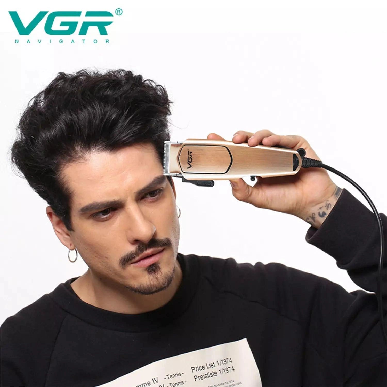 VGR V-131 Hair Clipper For Men, Brown