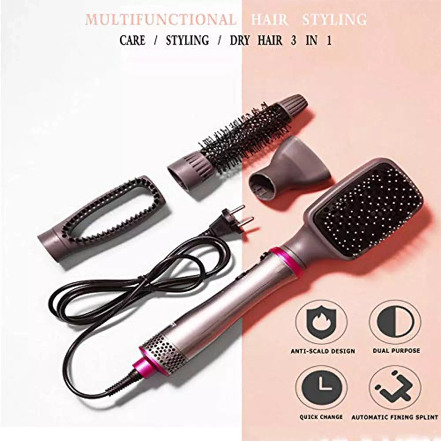 VGR V-408 Hair Straightener Grooming Kit, Grey
