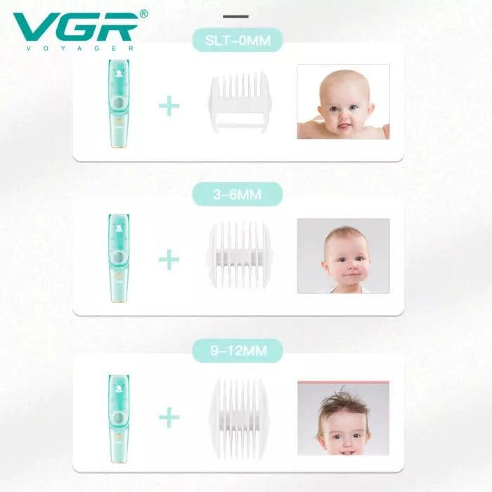 VGR V-151 Baby Vacuum Hair Clipper, Green