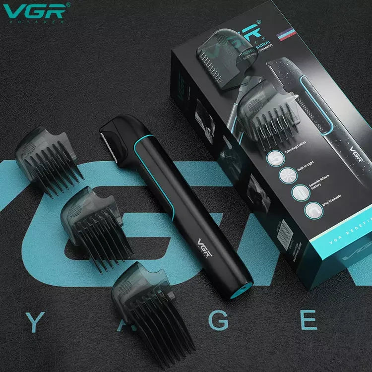 VGR V-602 Waterproof Body Hair Trimmer For Men, Black