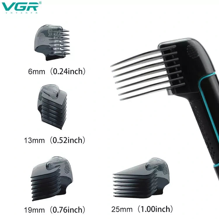 VGR V-602 Waterproof Body Hair Trimmer For Men, Black