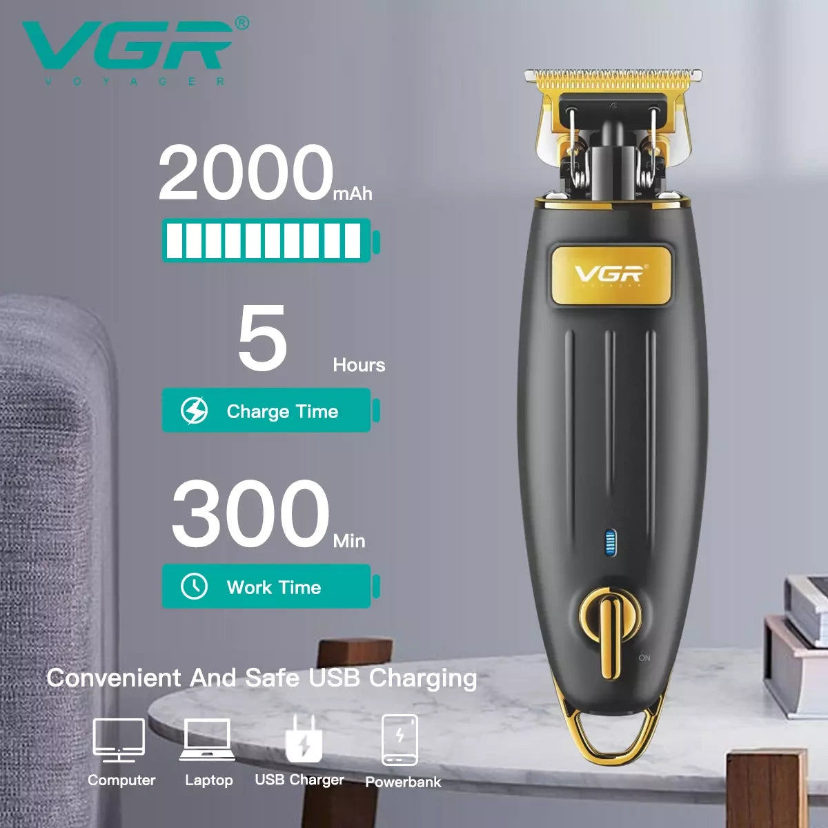 VGR V-192 Hair Trimmer For Men