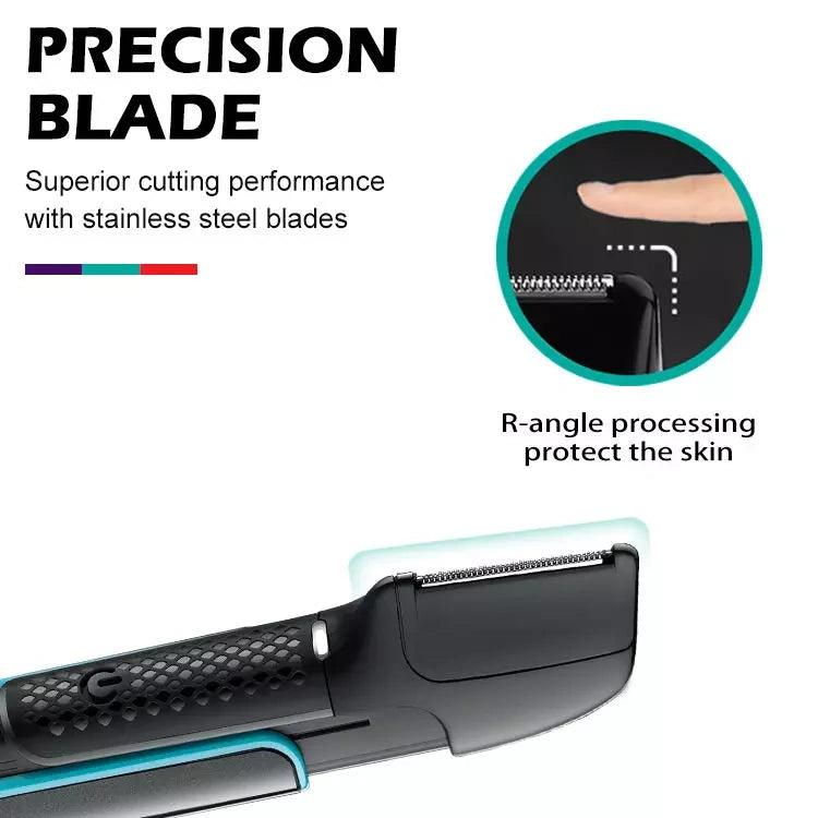 VGR V-602 Waterproof Body Hair Trimmer For Men, Black