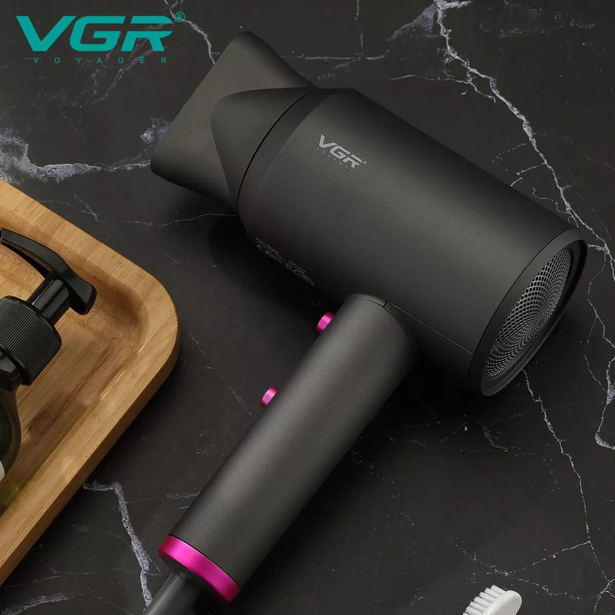 VGR V-400 Hair Dryer For Unisex, Black