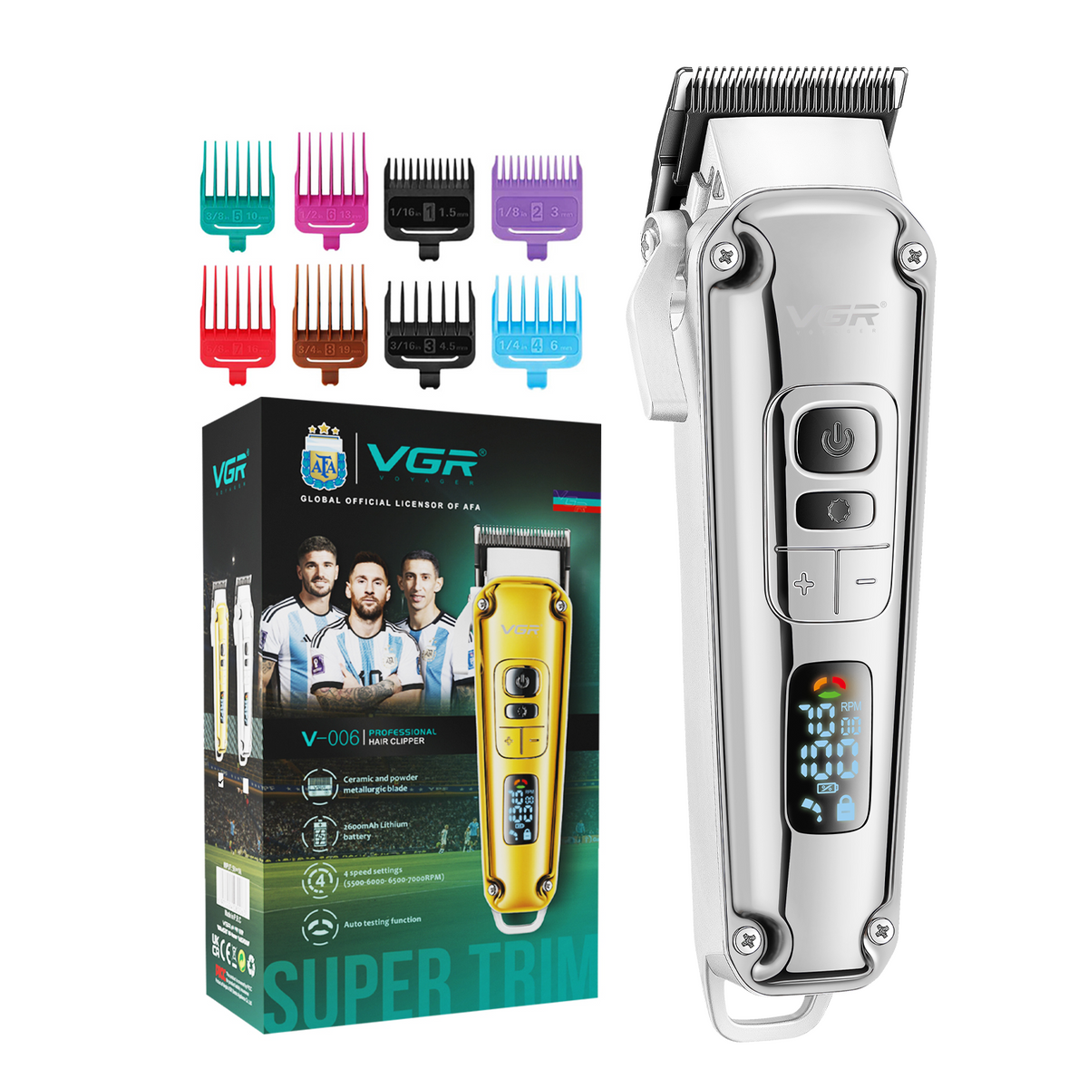 VGR V-006 Professional Hair Clipper For Men, Gold (Copy)