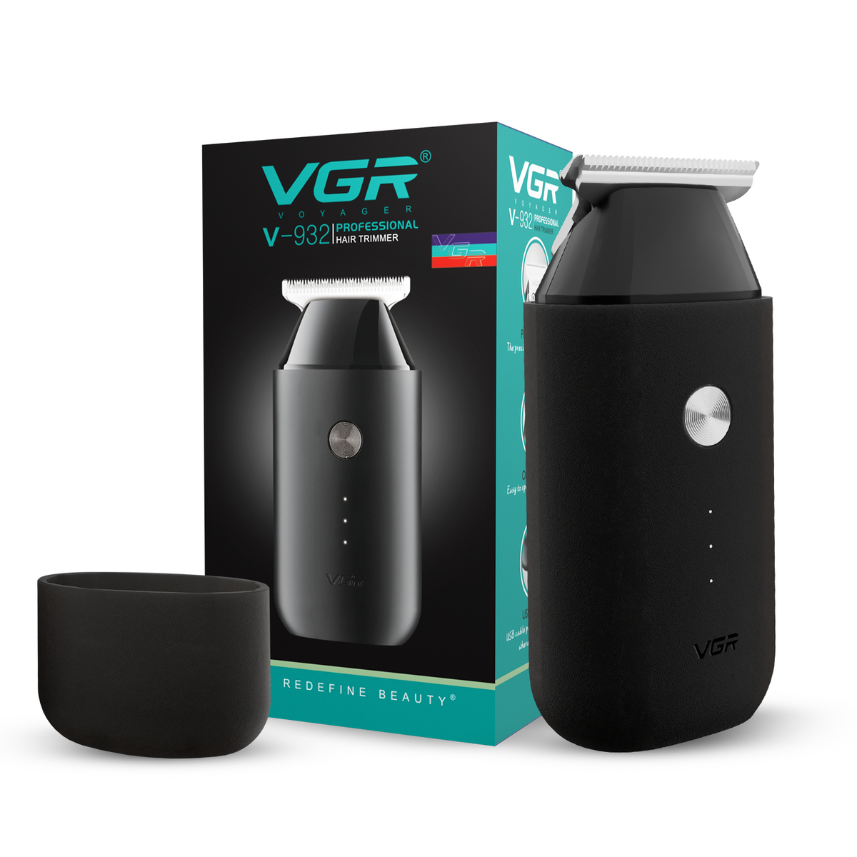 VGR V-932 Pocket Hair Trimmer For Men with 120 Minutes of Runtime (Black)