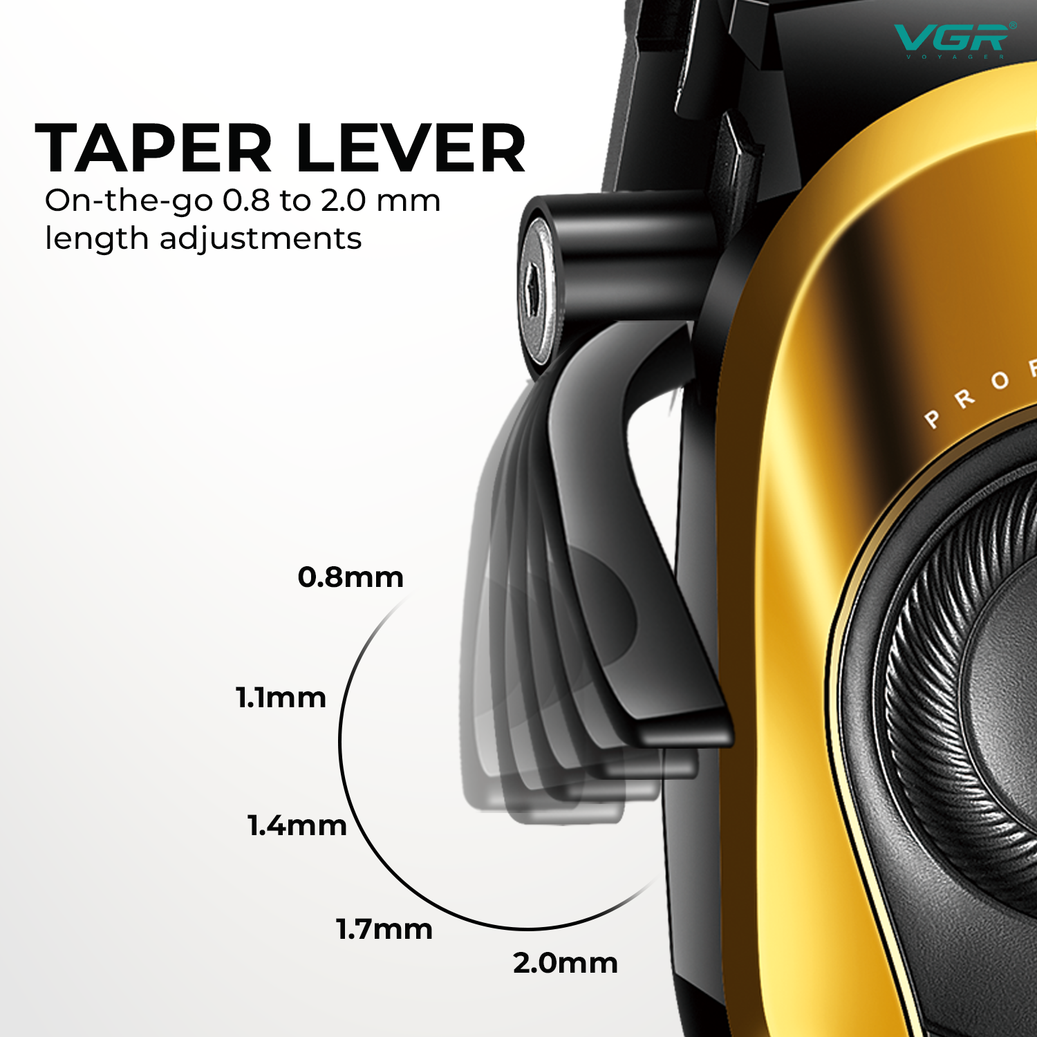 VL-786 Gold Hair Clipper for Men - Professional Limited Edition