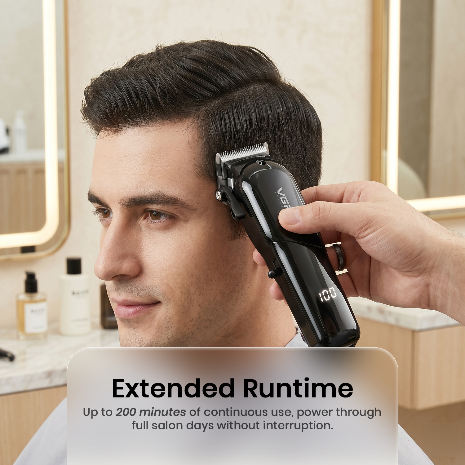 VGR VL-118 Limited Edition Hair Clipper For Men, Black