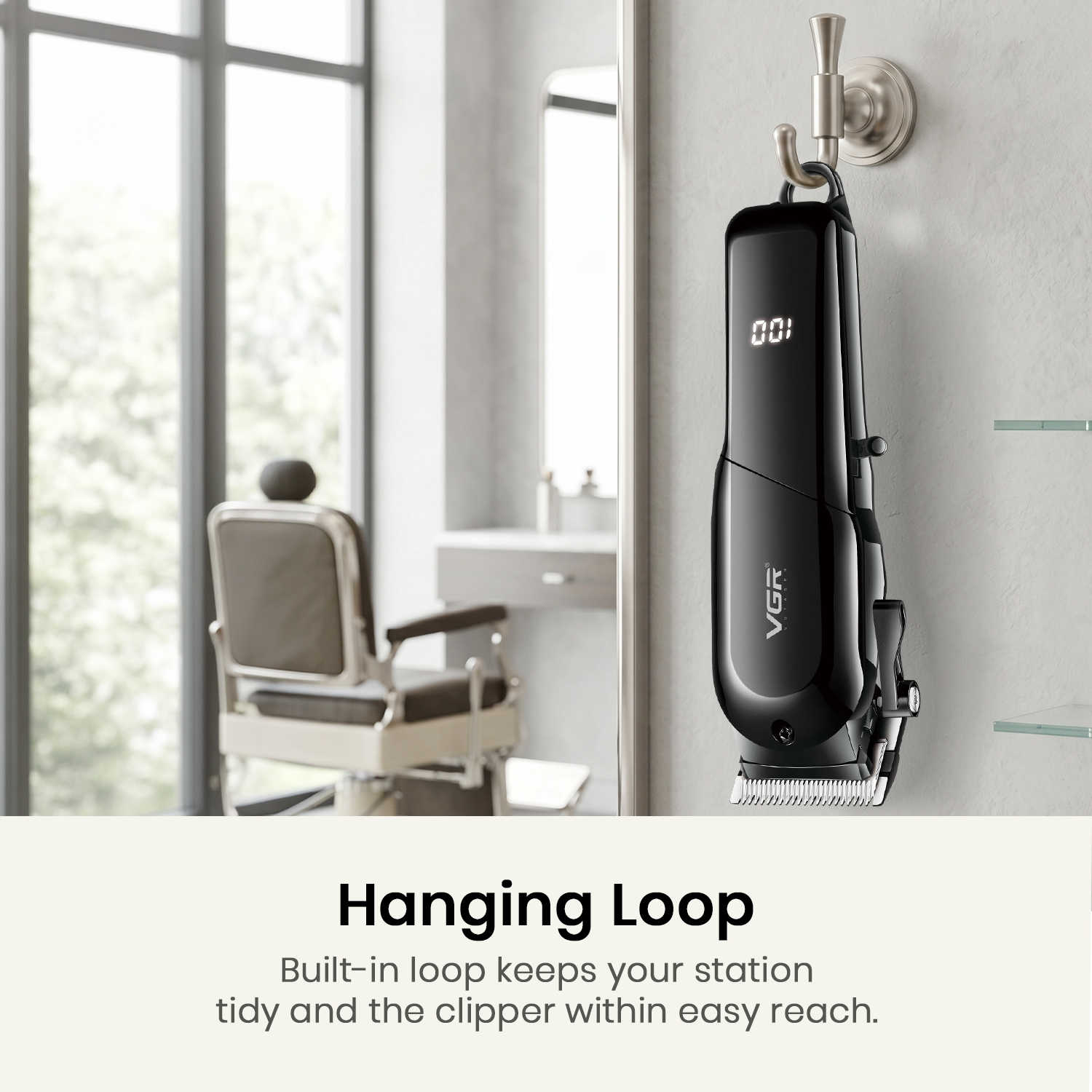 VGR VL-118 Limited Edition Hair Clipper For Men, Black