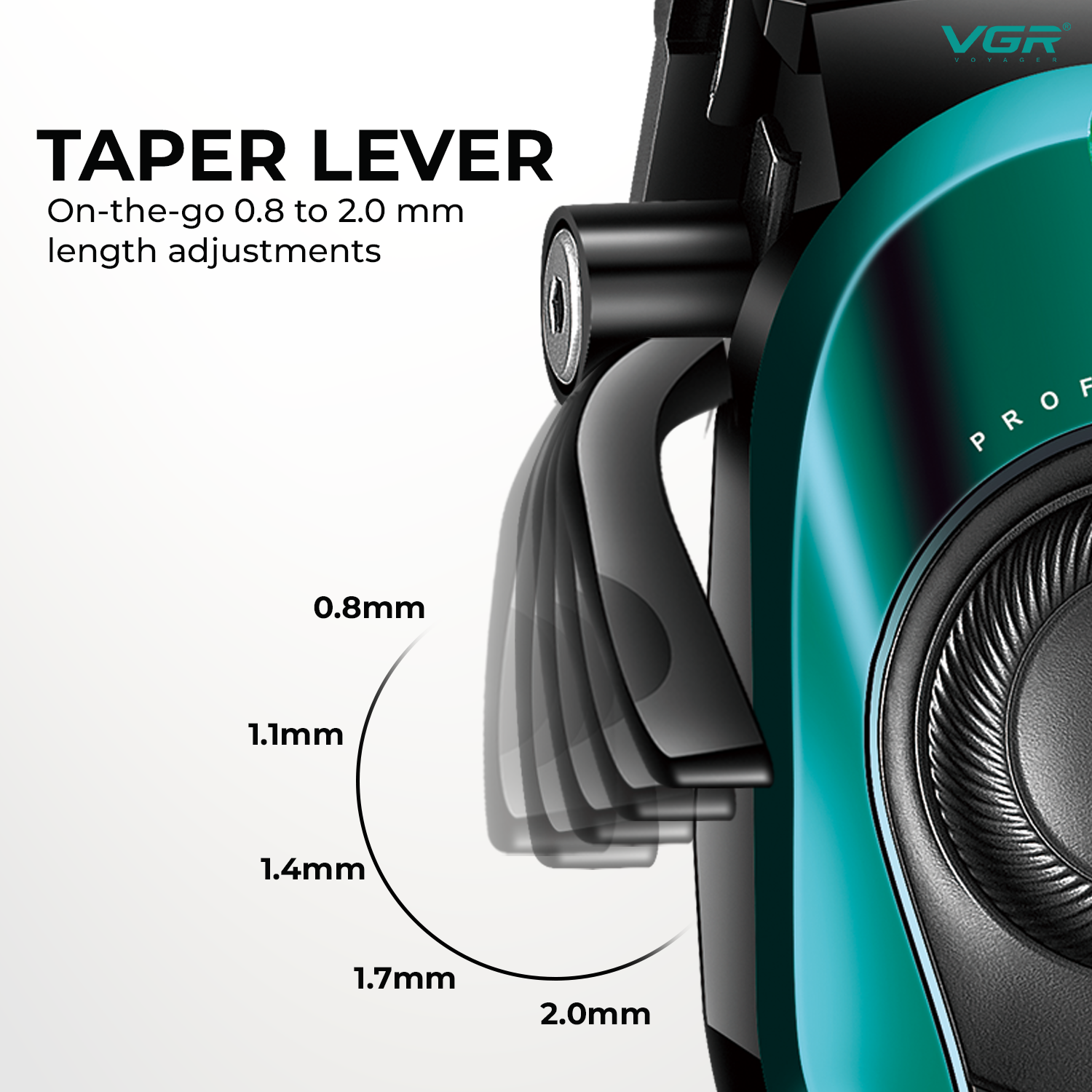 VL-786 Green Hair Clipper for Men - Professional Limited Edition