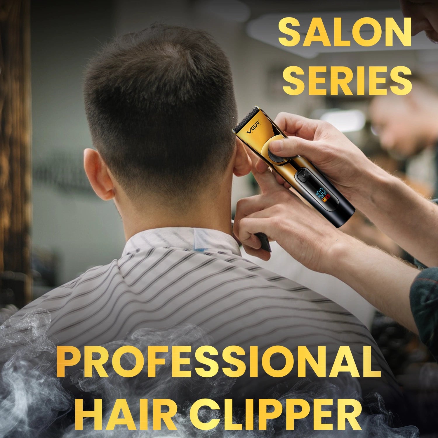 VGR V-663 Professional Hair Clipper For Men (Gold/Black)
