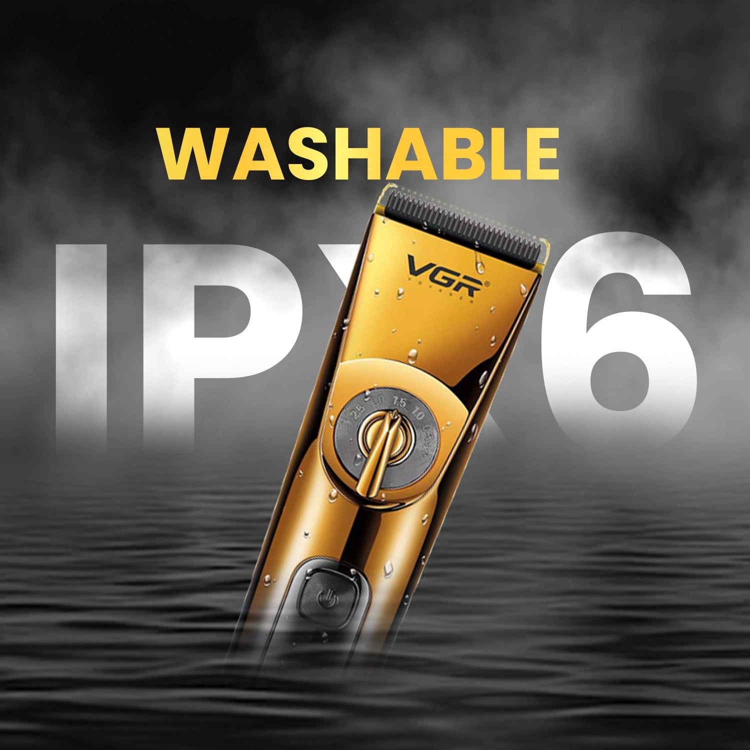 VGR V-663 Professional Hair Clipper For Men (Gold/Black)