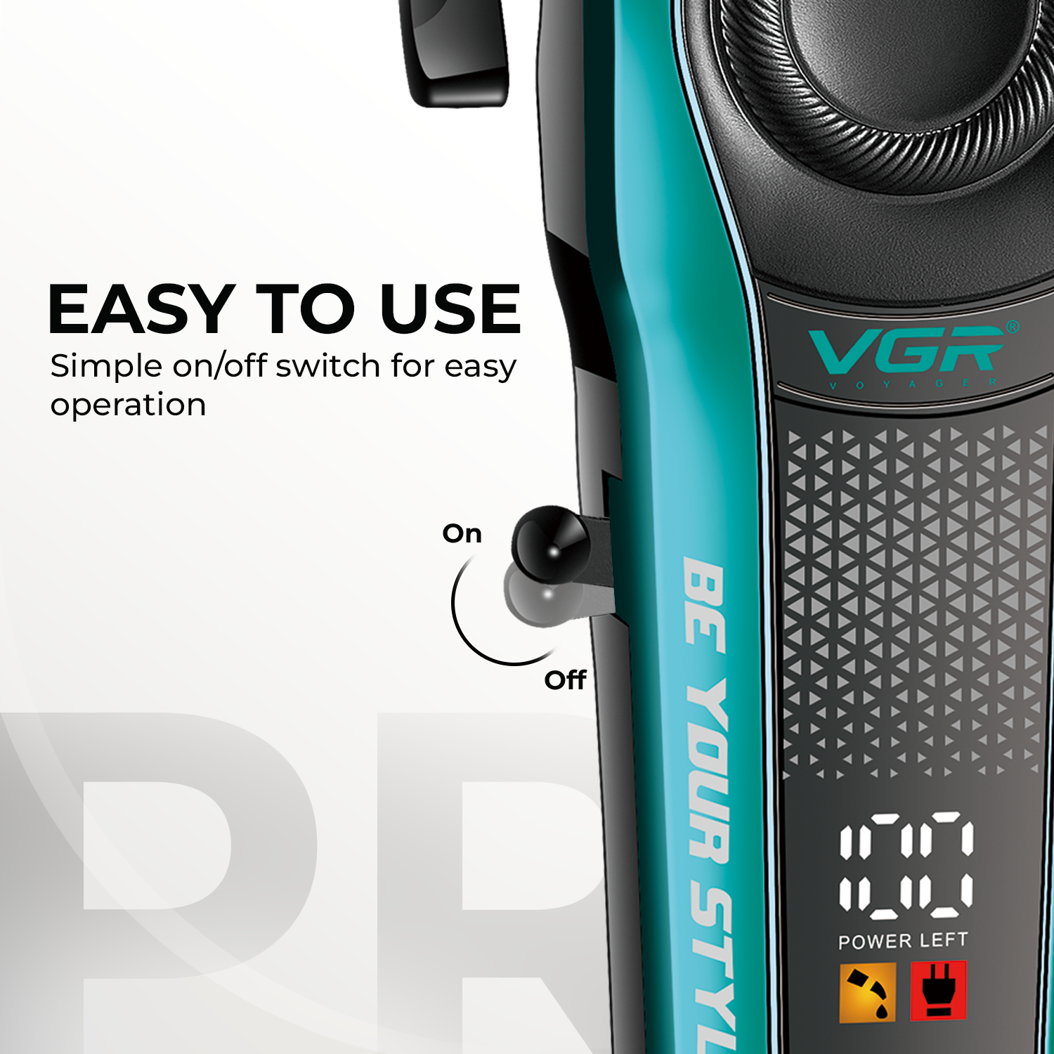 VL-786 Green Hair Clipper for Men - Professional Limited Edition