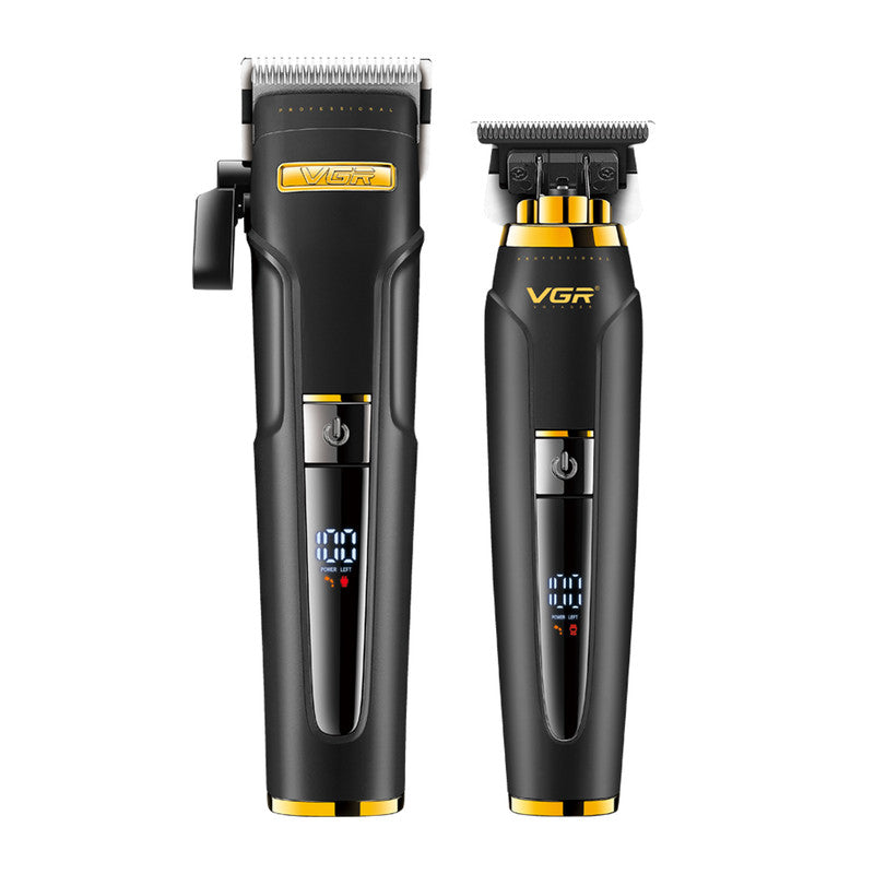 VGR V-694-S2 Professional Barber Combo with 250 Min Runtime, Black