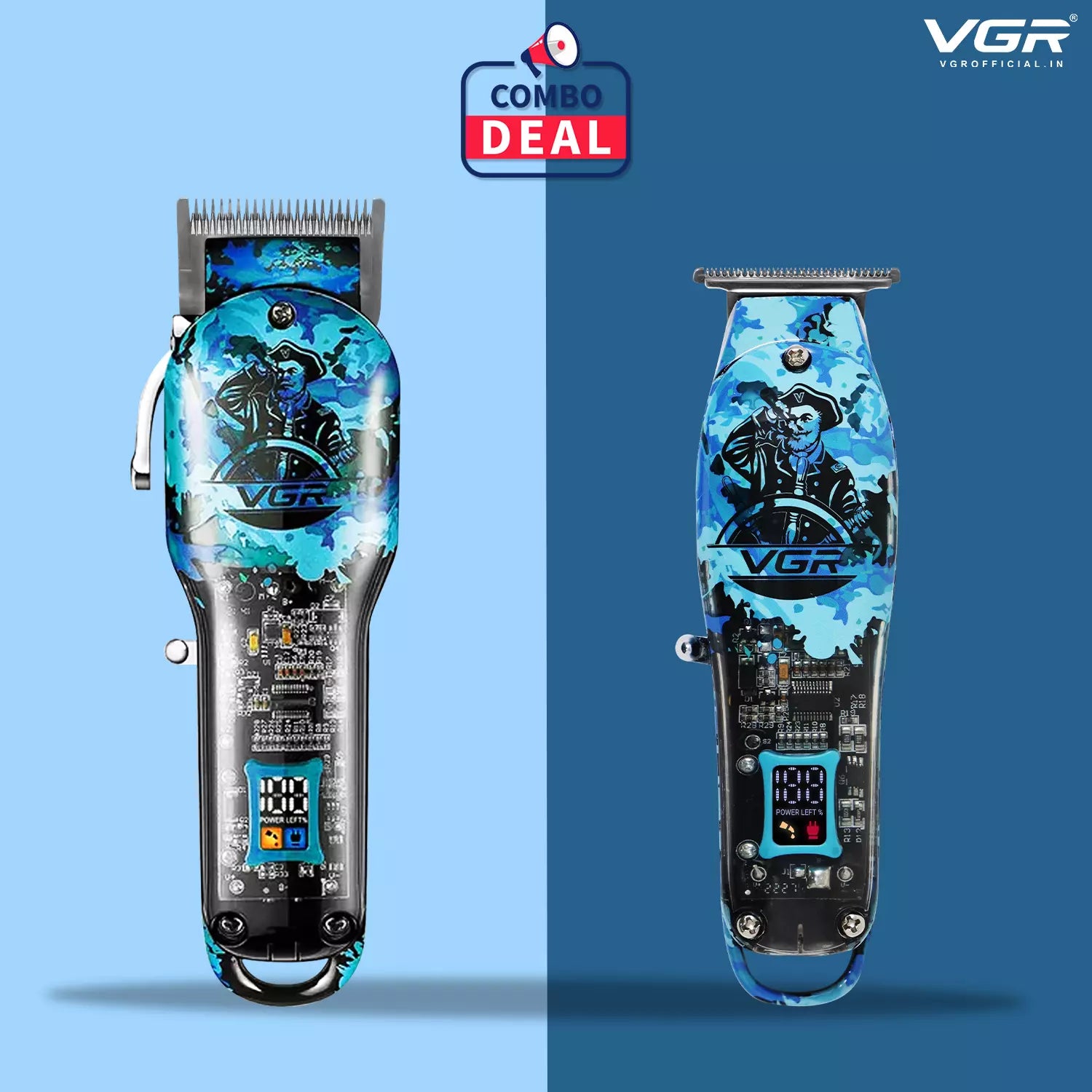 VGR V-923 Hair Trimmer With VGR V-685 Hair Clipper Combo Deal