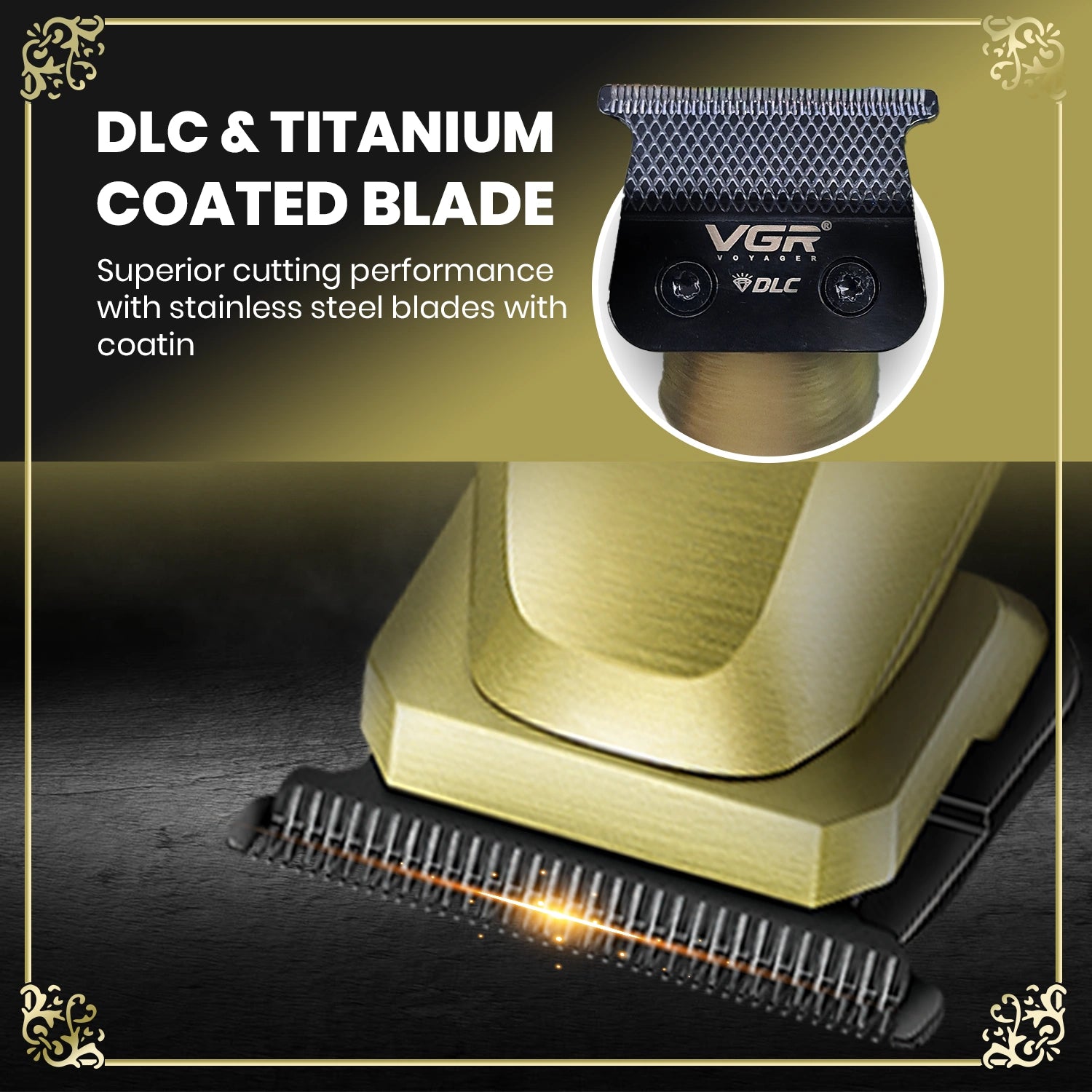 VGR V-265 Professional Hair Trimmer With Super Trim for Men - vgrofficial.in