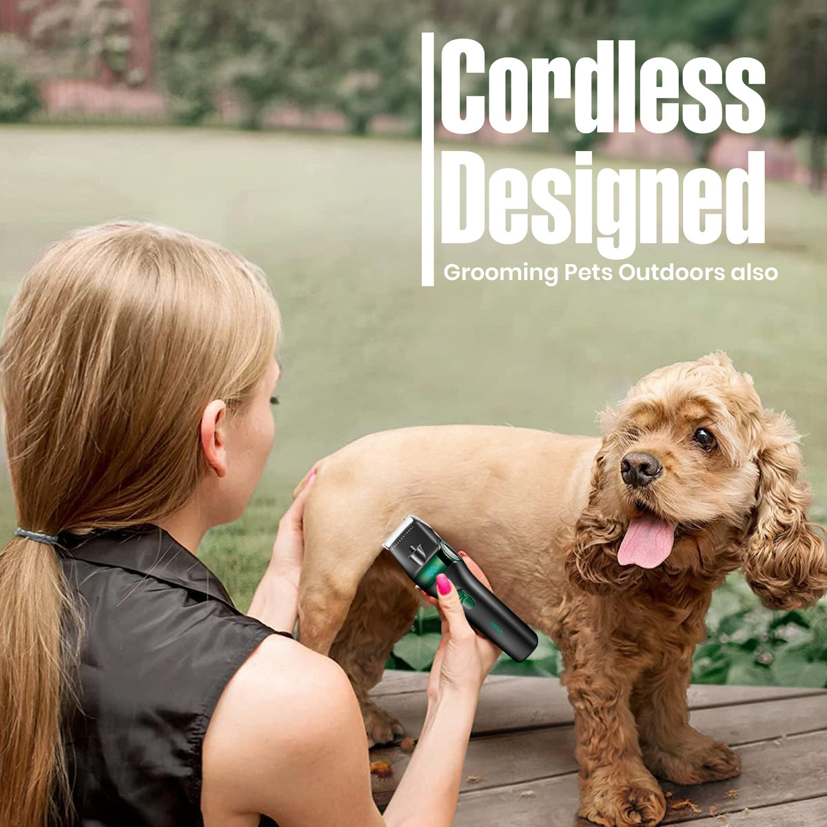 VGR V-225 Professional Pet Trimmer, Green
