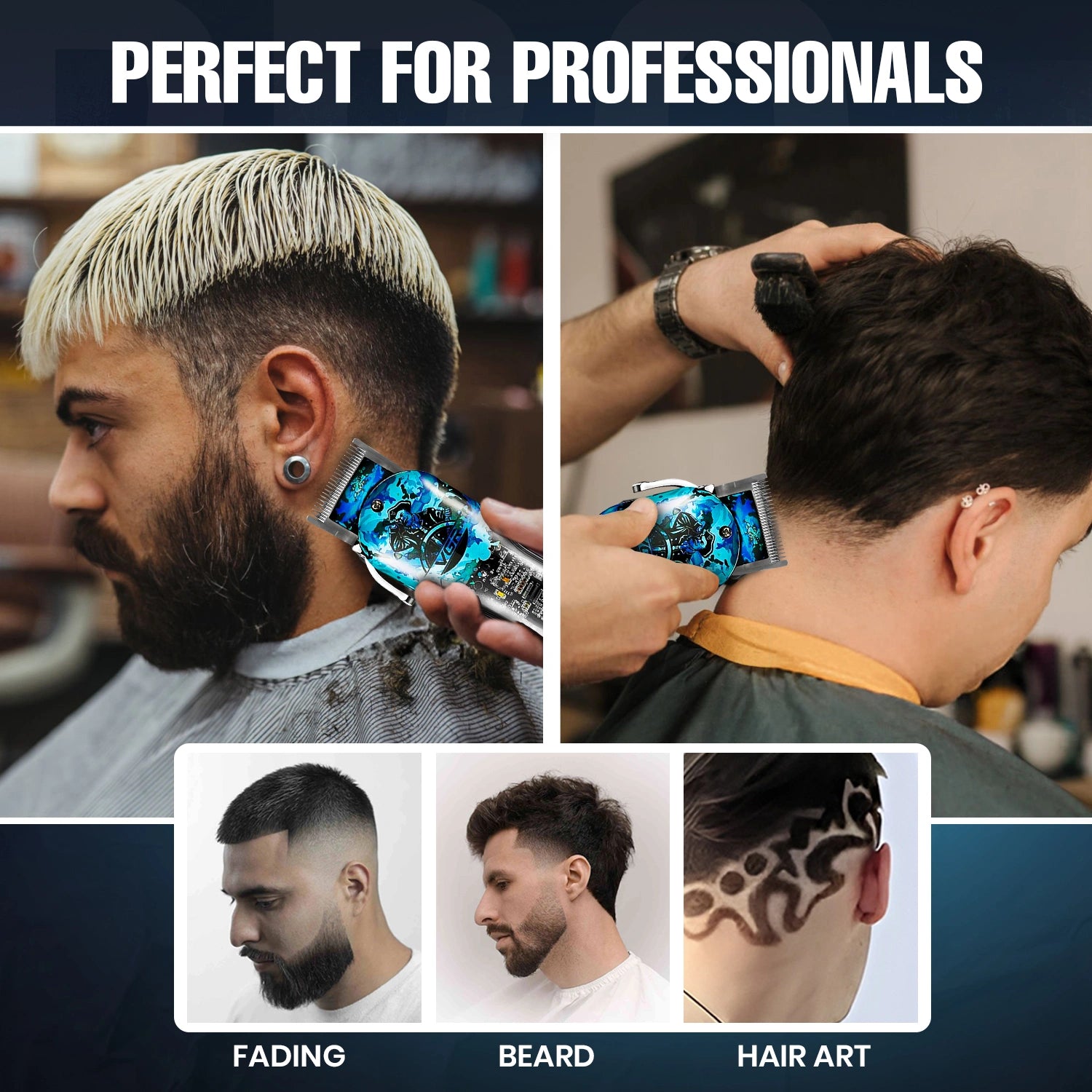 VGR V-685 Hair Clipper For Men, Blue