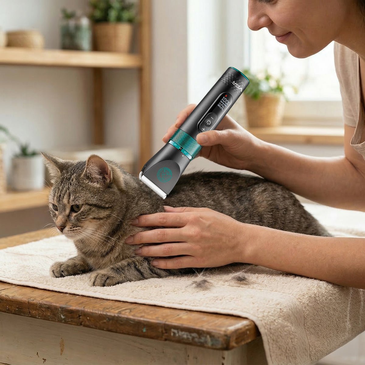 VGR V-209 Professional Pet Clipper with 200 Min Runtime, Black