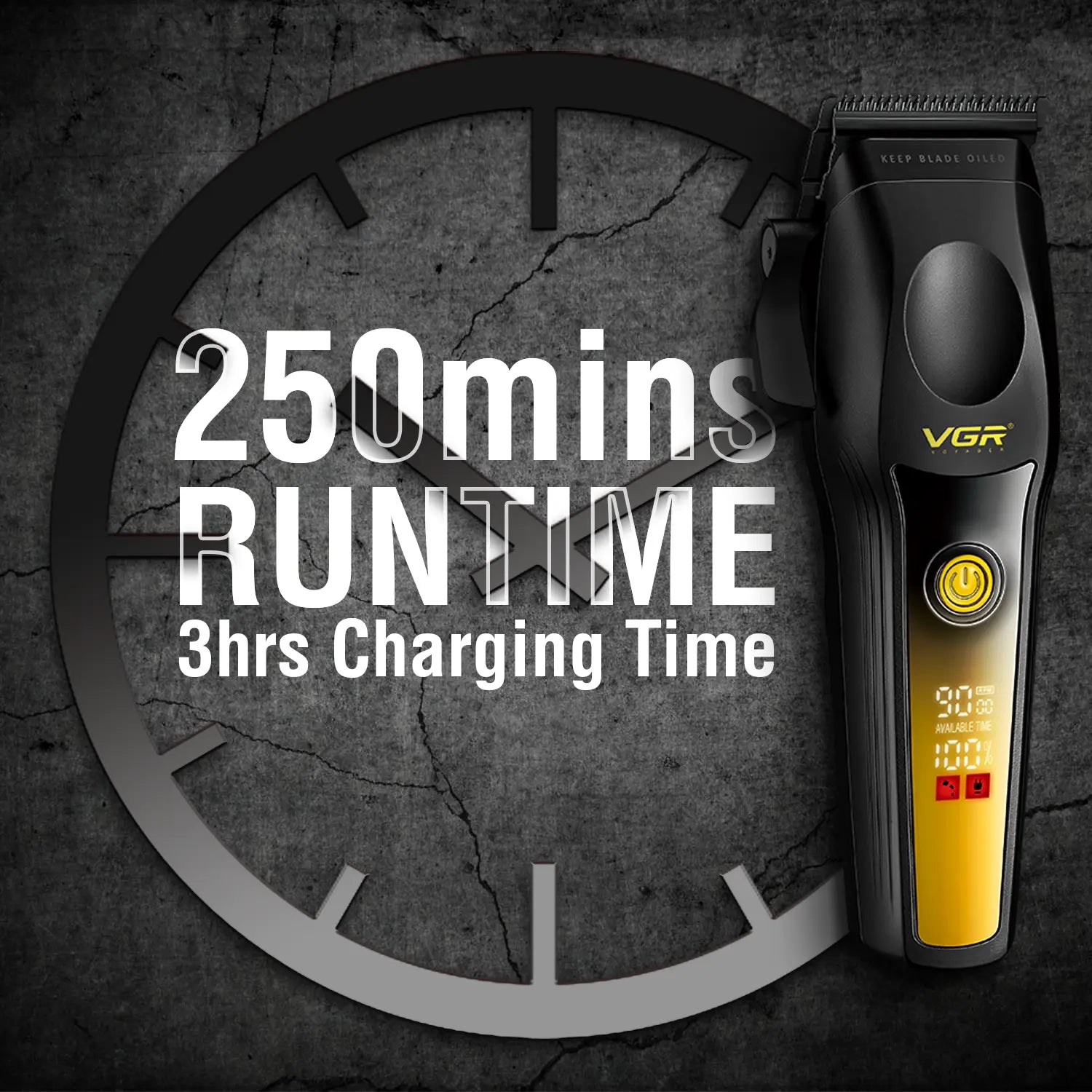 VGR V-195 Professional Hair Clipper Shaver for Men