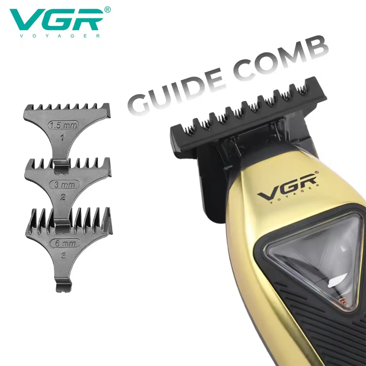 VGR V-994 Professional Salon Series Hair Trimmer for Men, Gold