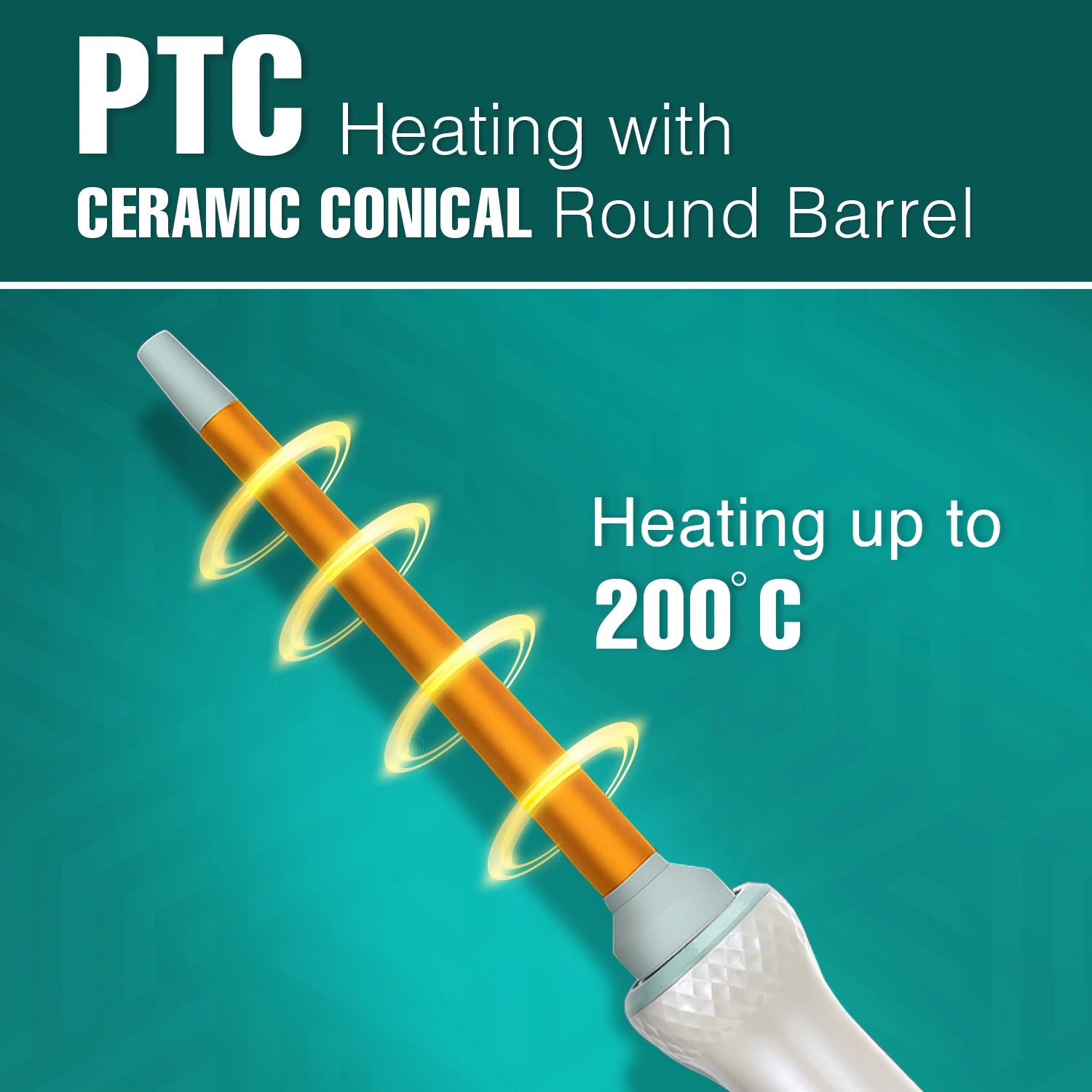 VGR V-596 Hair Curler Iron For Women, Green