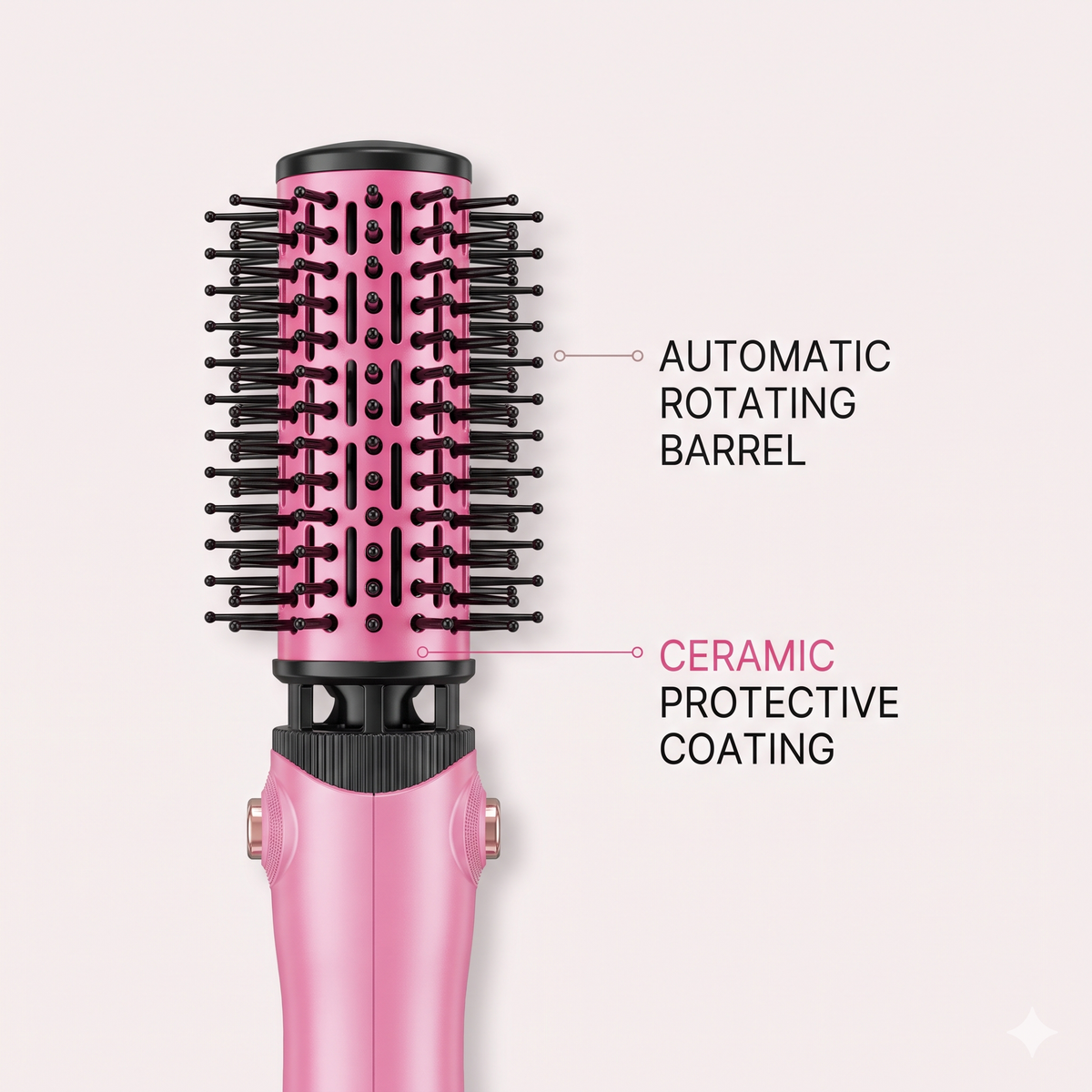 VGR V-481 Professional Hot Air Styler with Ceramic Coating, Pink