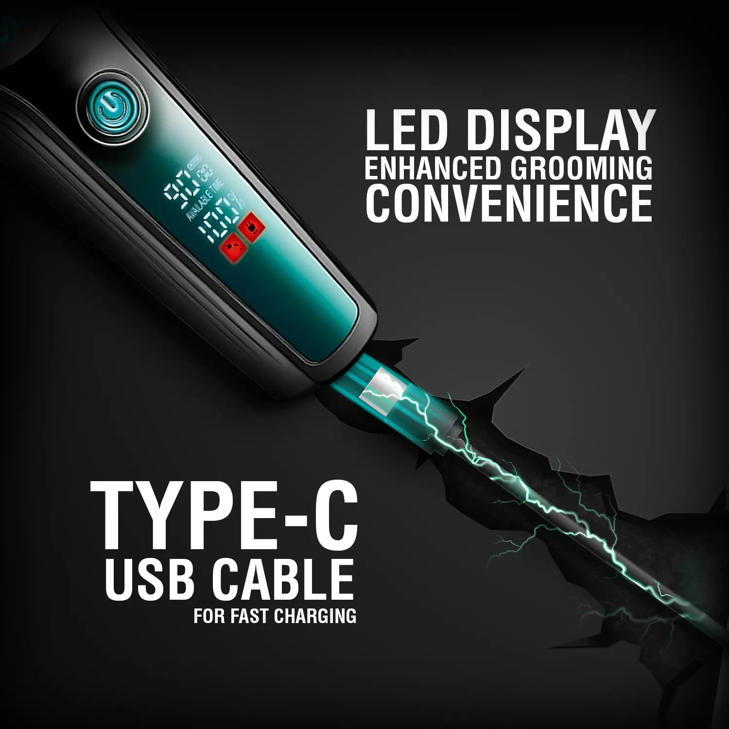 precise grooming with a professional hair clipper