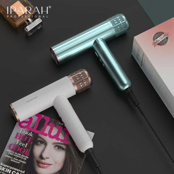 IPARAH P-385G BLDC Professional Hair Dryer 110000 RPM Brushless, Super Quiet-Ion Tech (1900 W, Green)